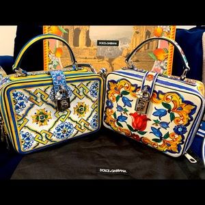(2) Dolce & Gabbana Majolica bags